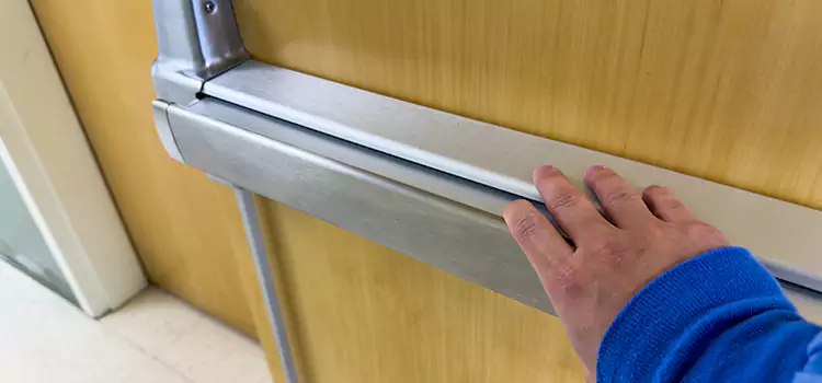 Installing a Push Bar on a Door Round Rock